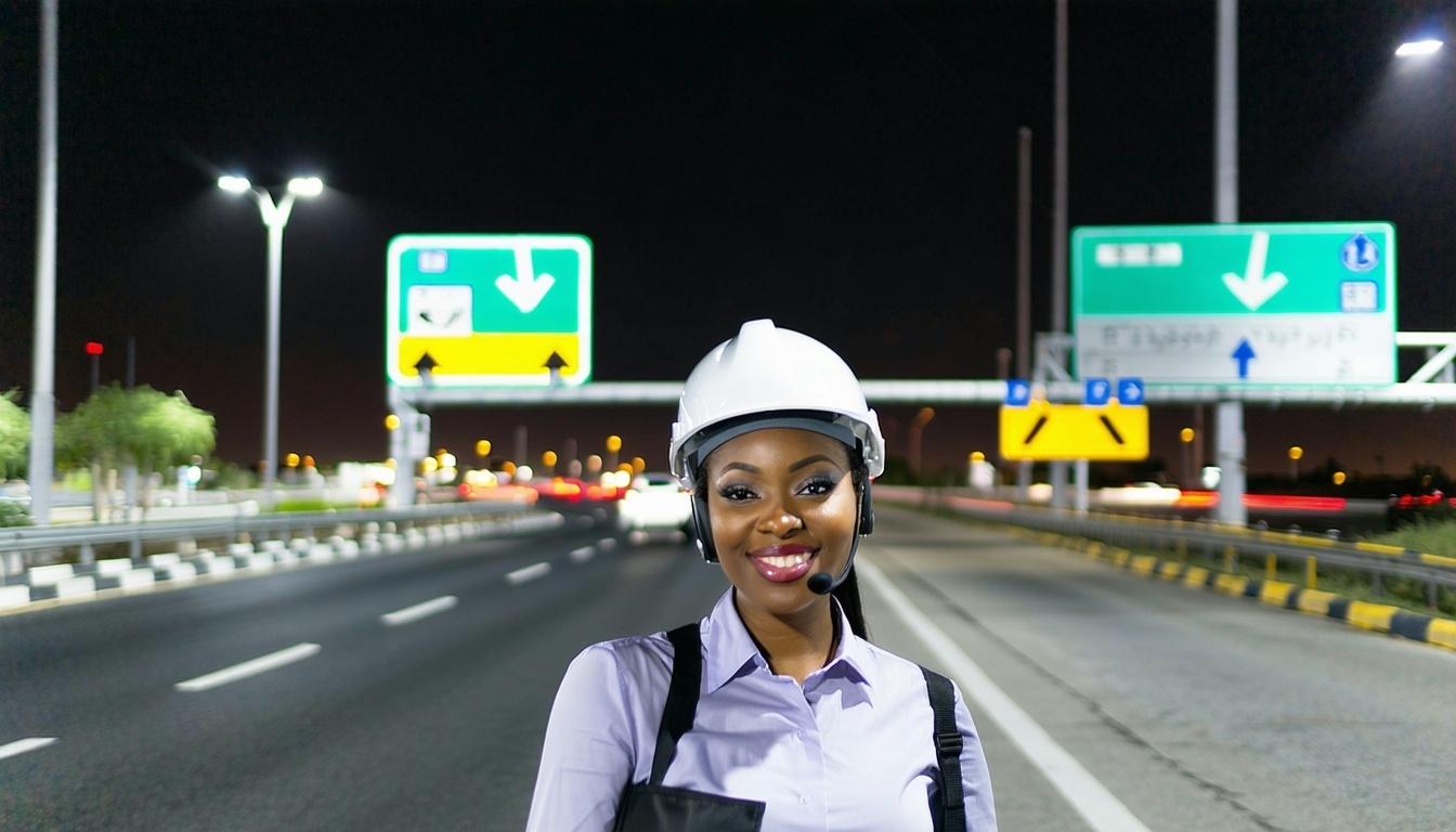 Customer service assisting with road toll queries in Dubai